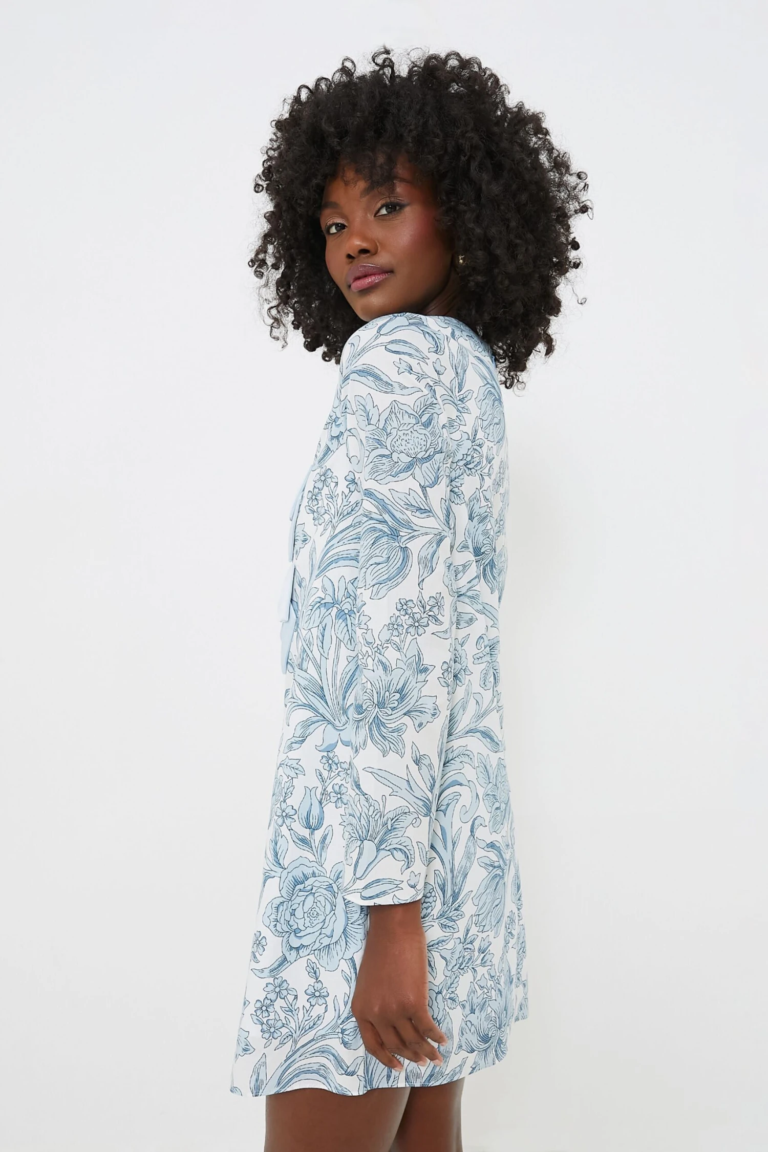 Blue Chintz Clarice Bows Dress - Image 3