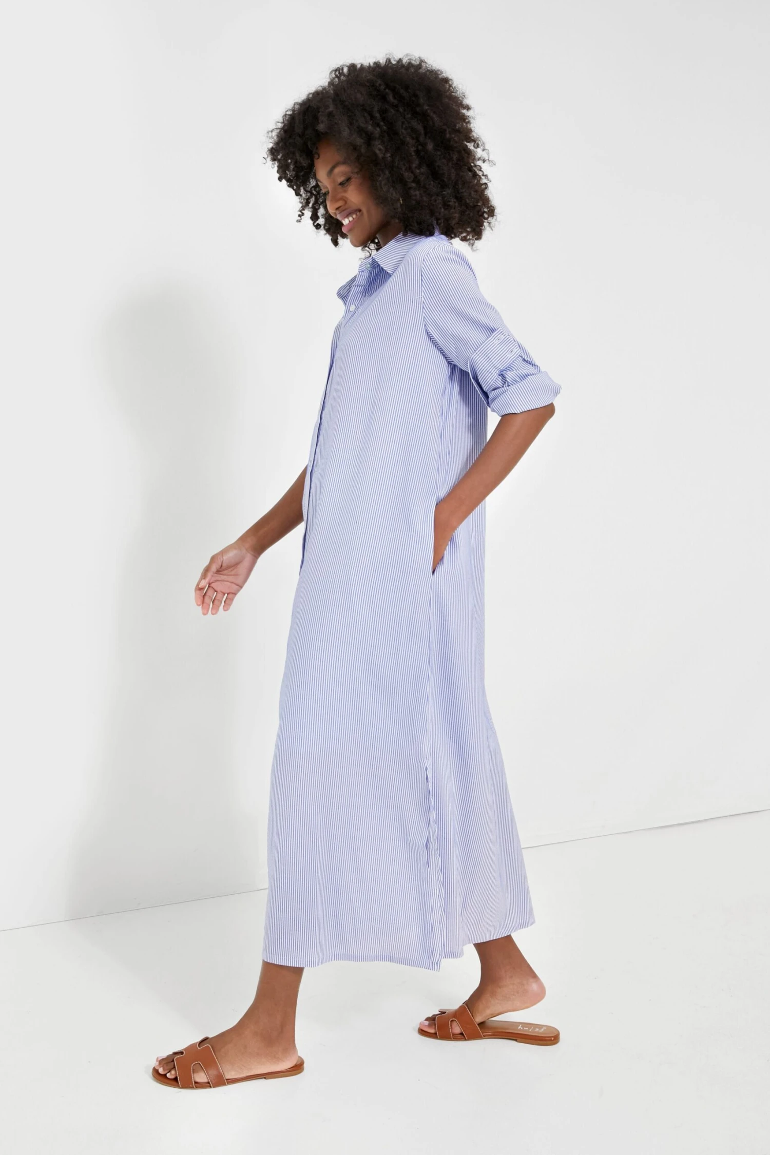 Blue Stripe Griffin Dress - Image 3