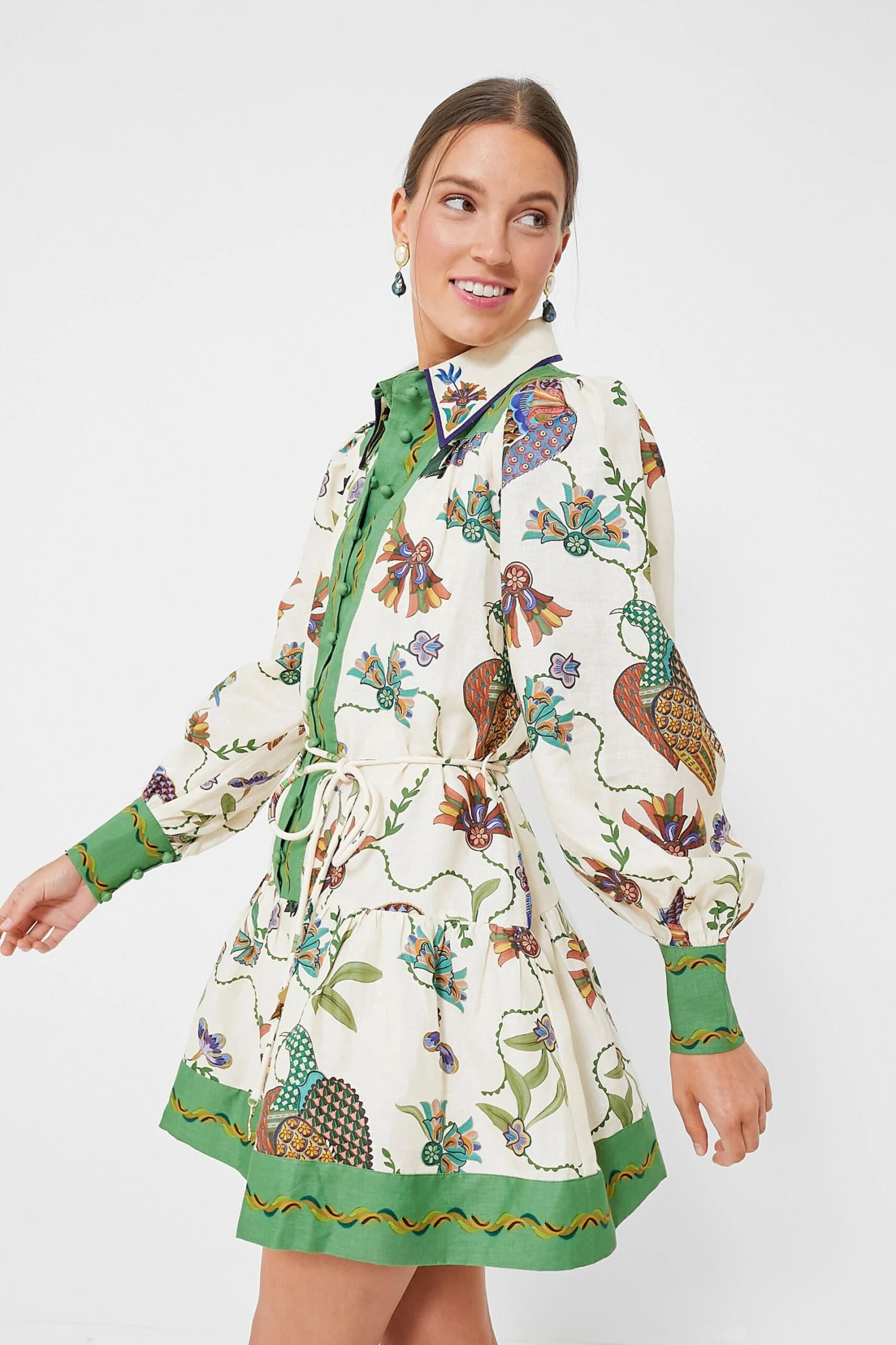 Multi Birdie Mini Dress - Image 2