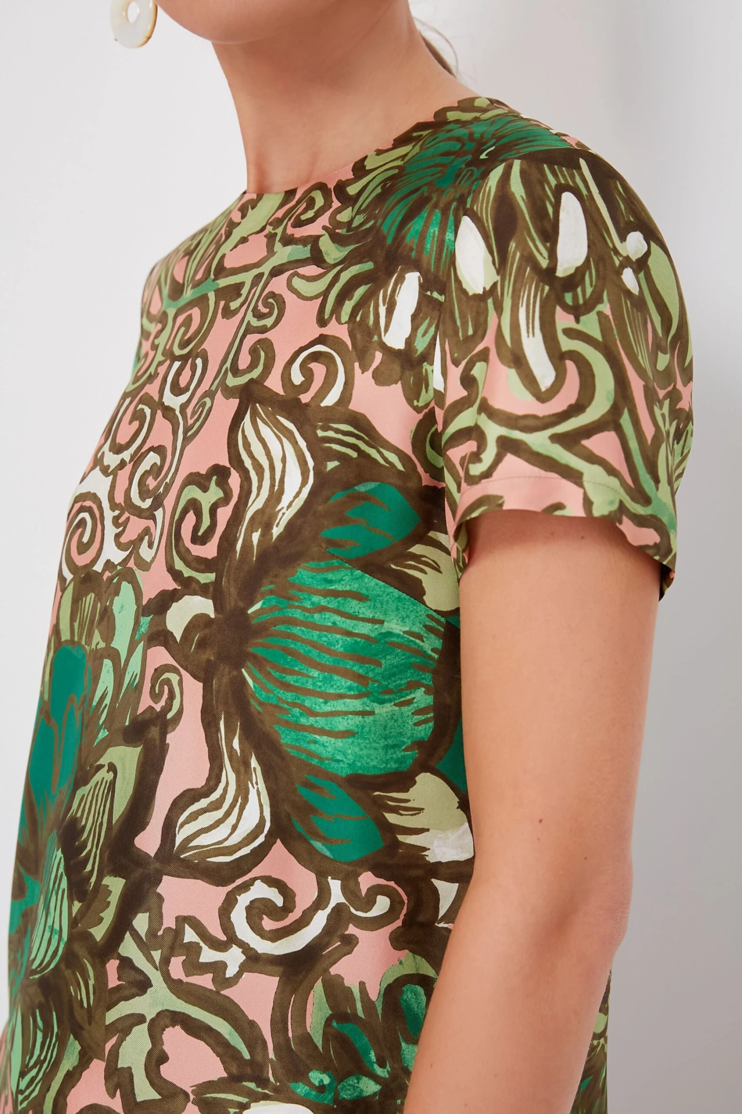 Anemone Pink Mini Swing Dress - Image 5