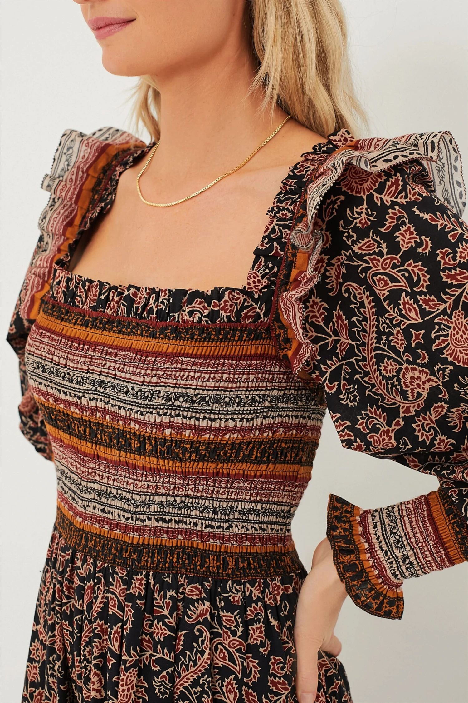 Riana Print Genevieve Dress - Image 5