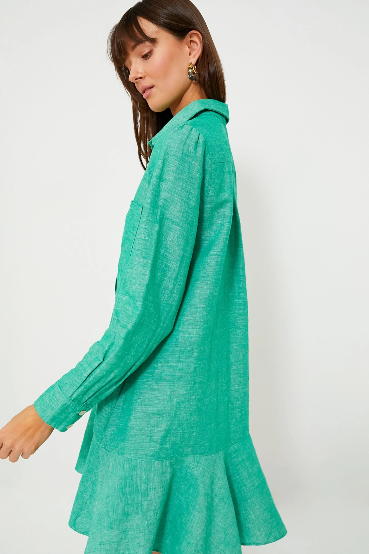 Sea Green Callahan Shirt Dress - Image 4