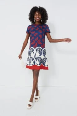 Palmetto Palm Mini Swing Dress