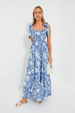 Botanical Blues Kelly Dress