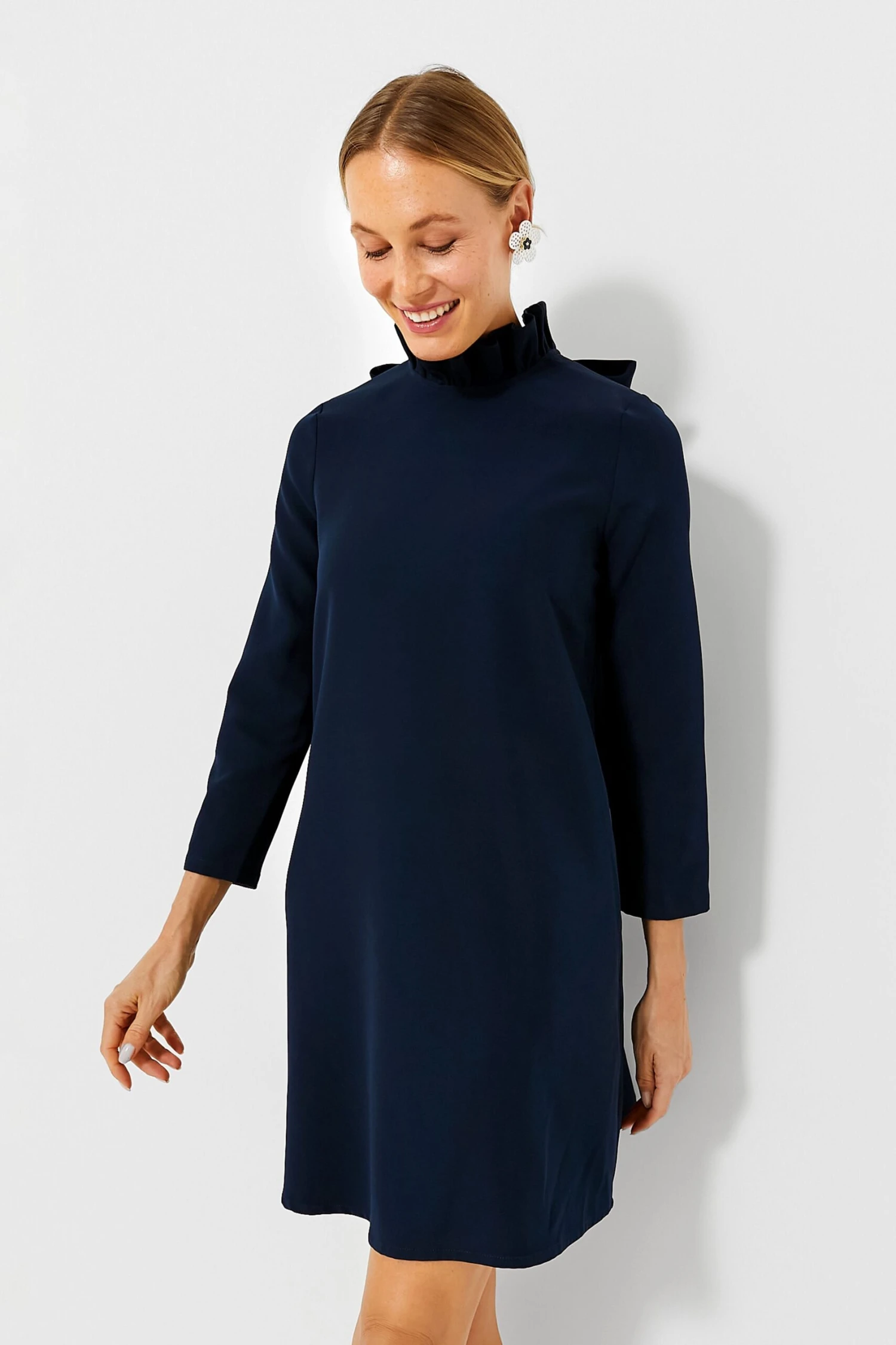 Navy Daphne Dress - Image 2