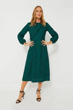 Pine Twombly Draped Macie Dress