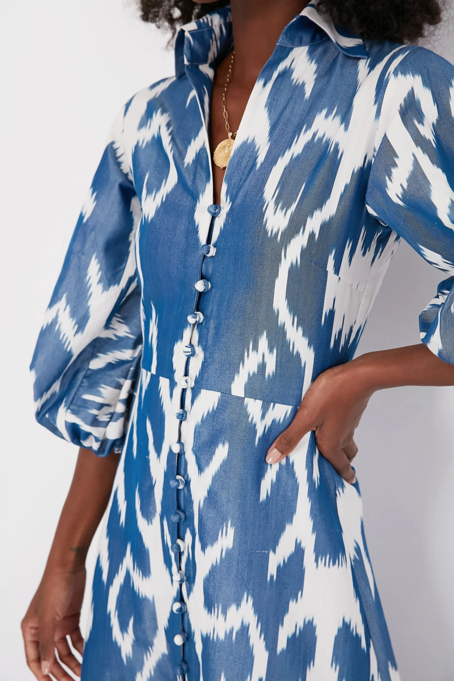 Blue Jodhpur Dress - Image 2