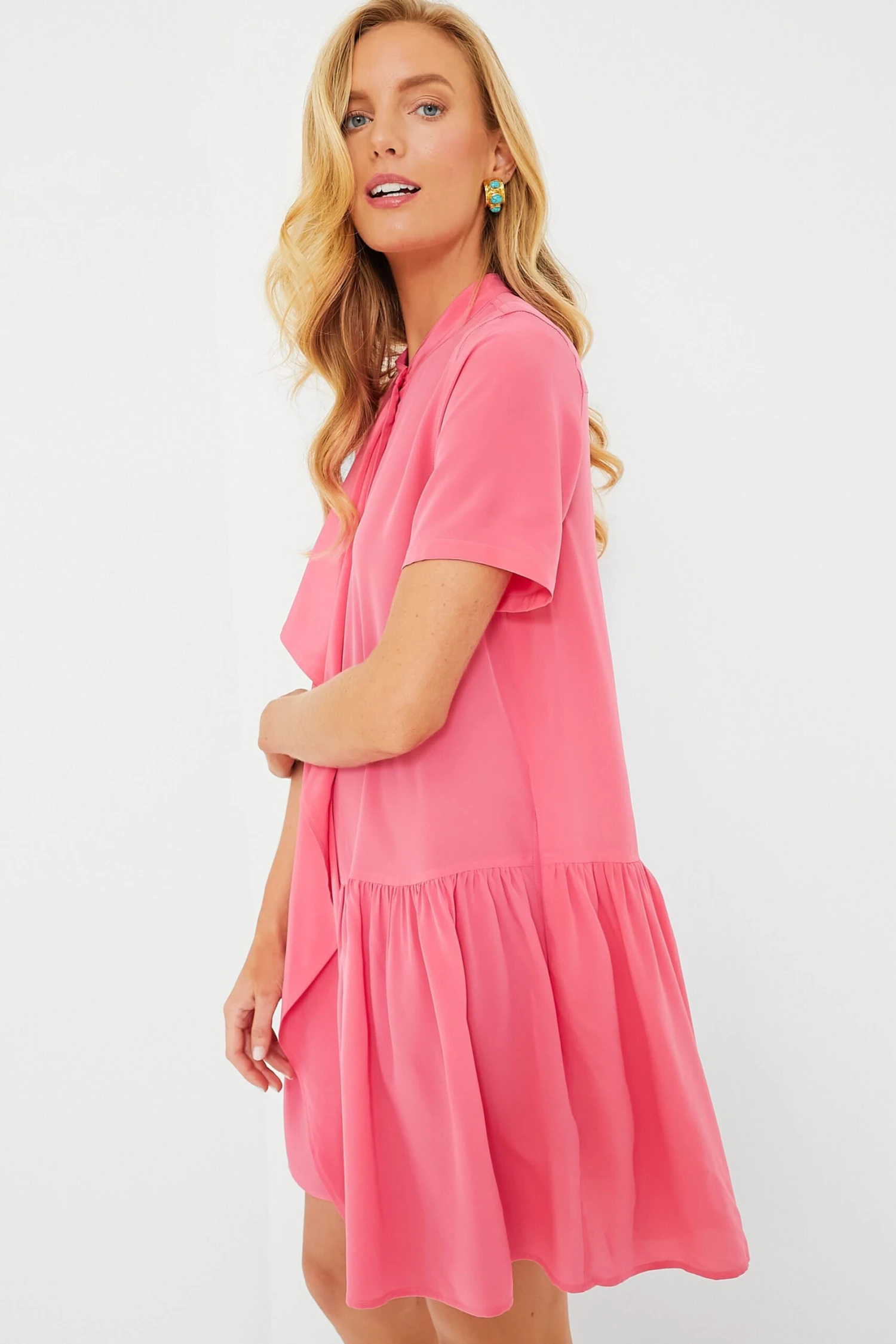 ULLA JOHNSON Fuchsia Adalyn Dress - Image 3
