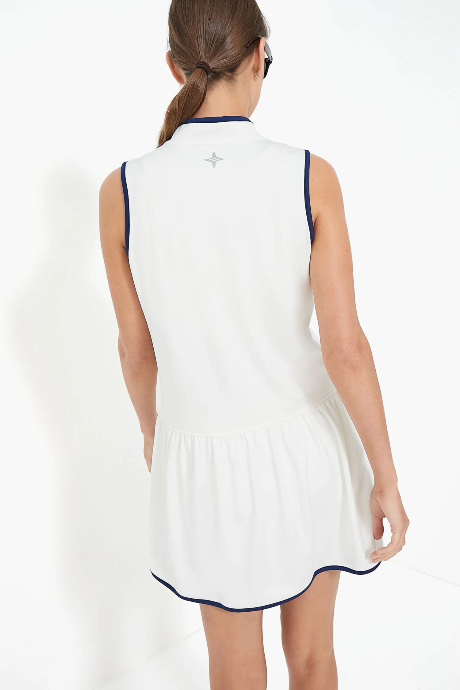 White And Navy Emma Tennis Dress - Image 5
