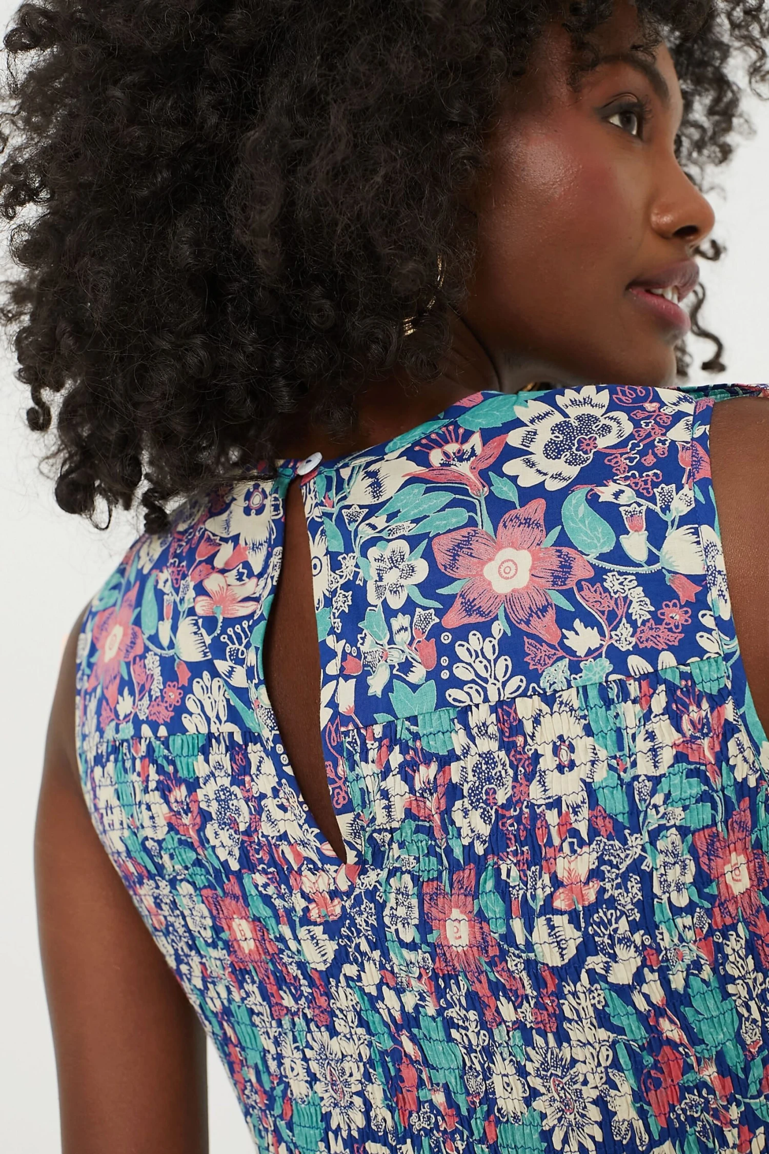 Exclusive Blue Anna's Wild Garden Iris Dress - Image 6