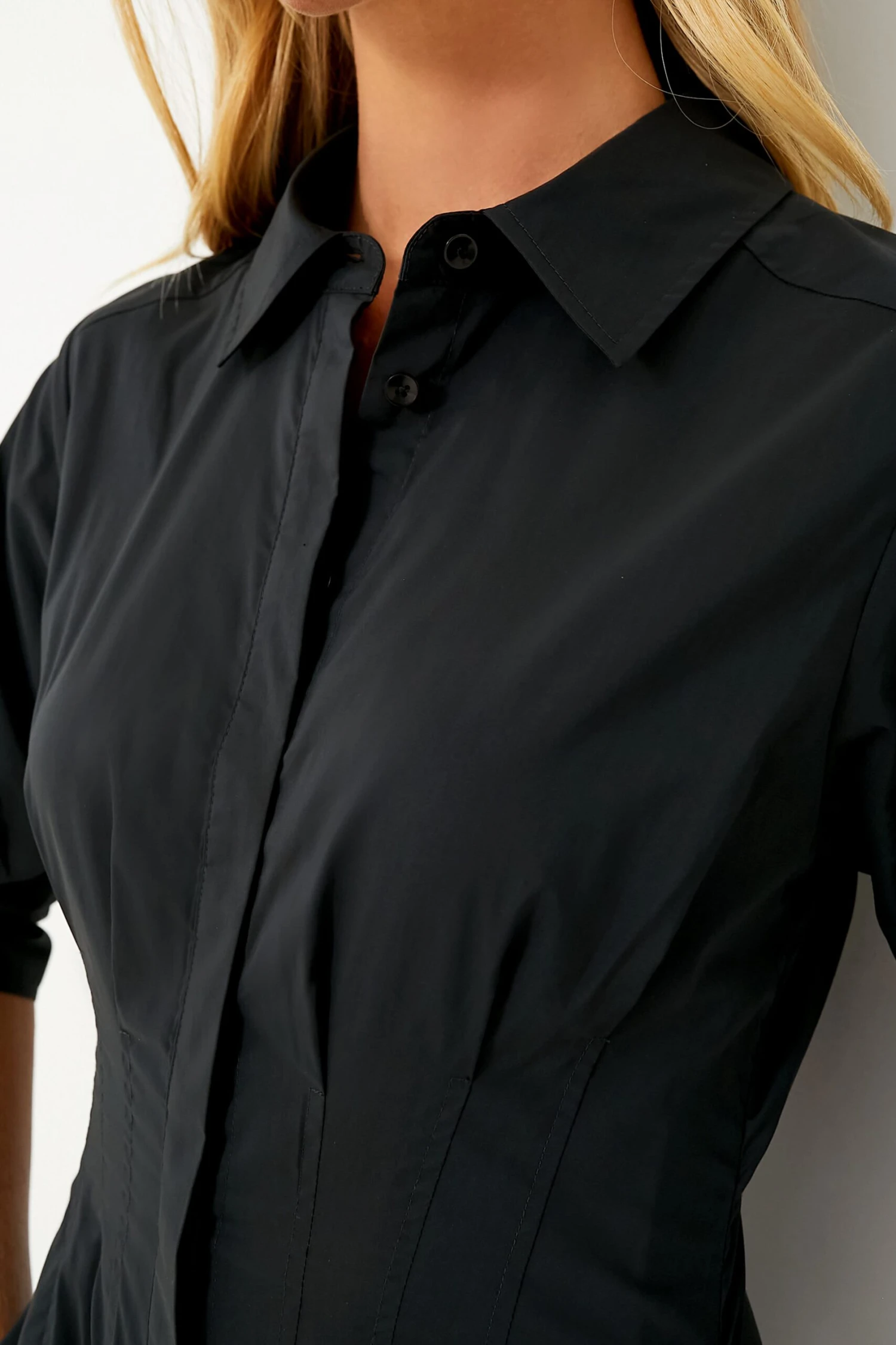 Black Jazz Pintuck Midi Dress - Image 5