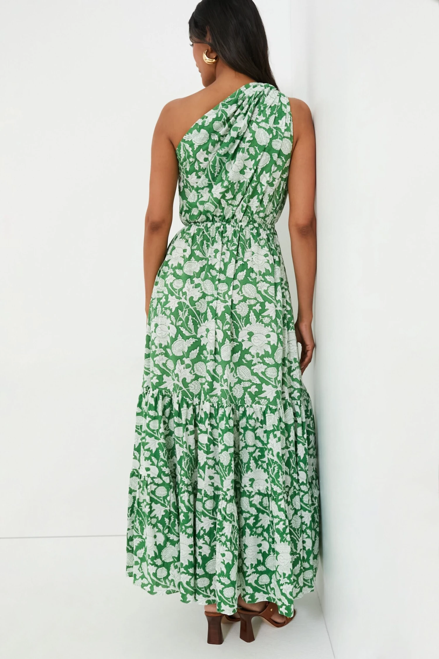 Exclusive Green Botanica Long Dress - Image 5