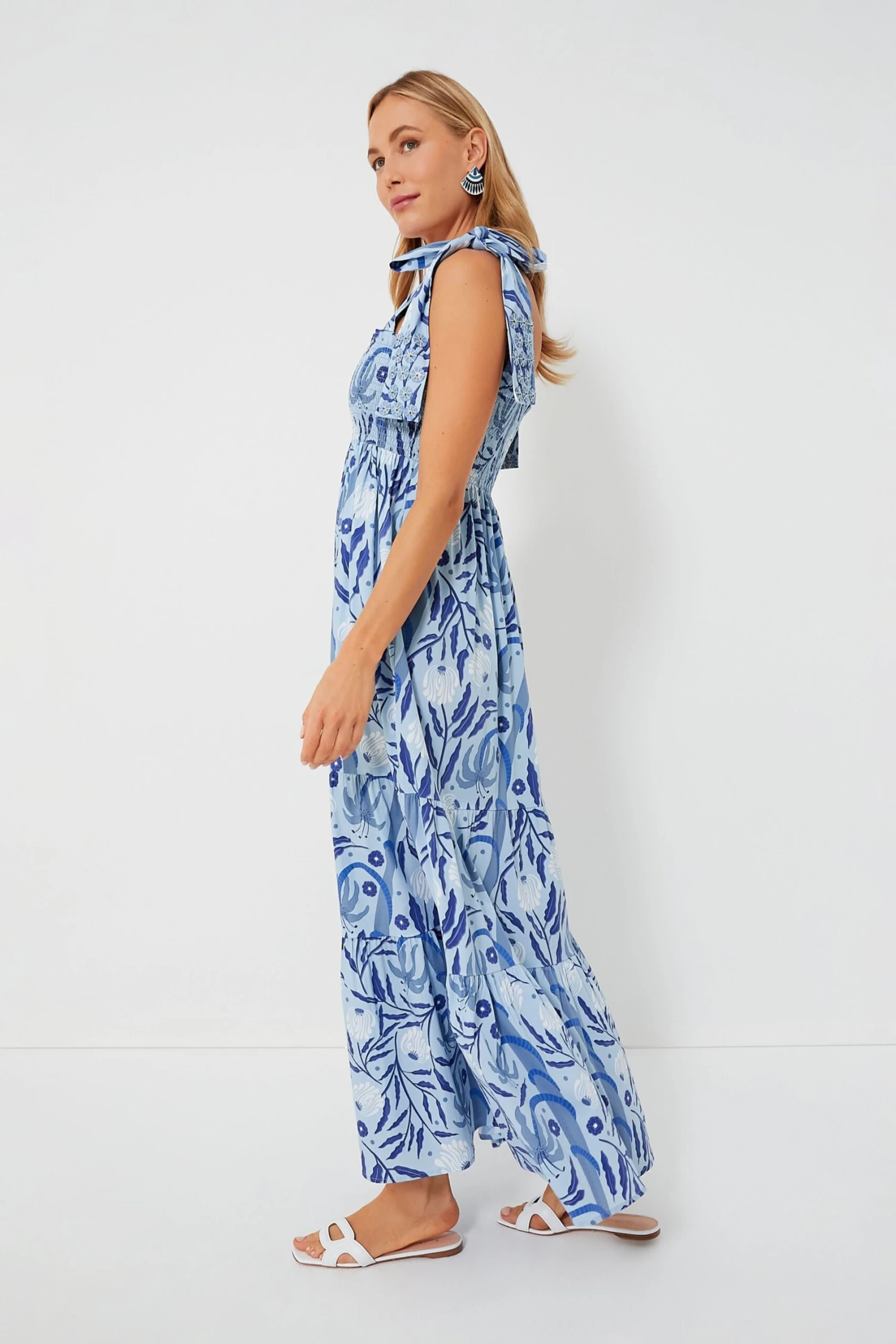 Botanical Blues Kelly Dress - Image 3