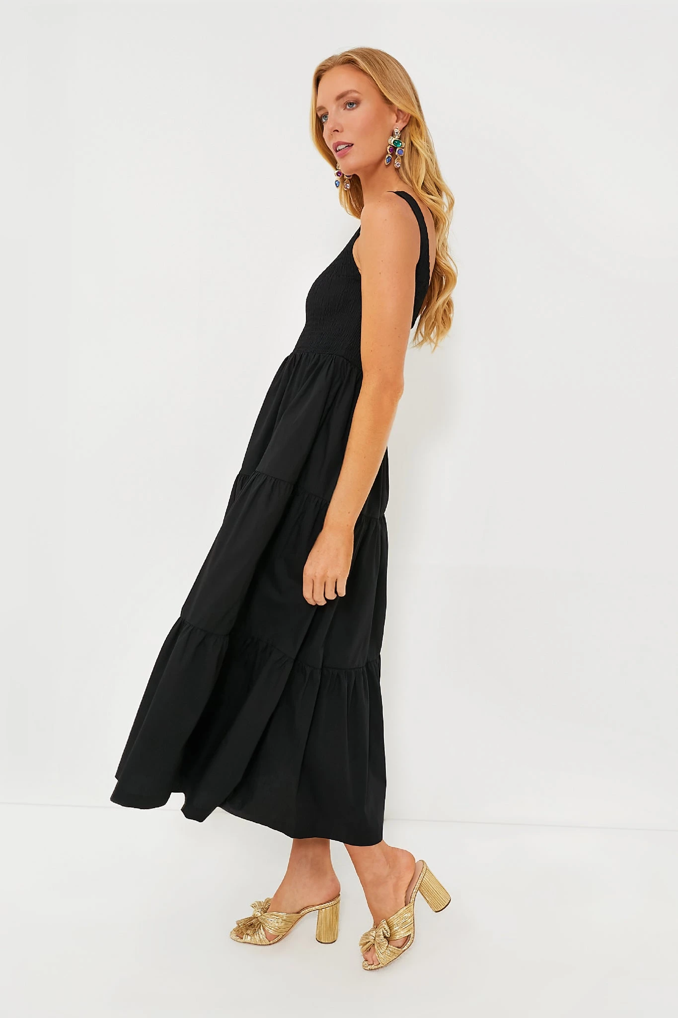Black Milada Midi Dress - Image 3
