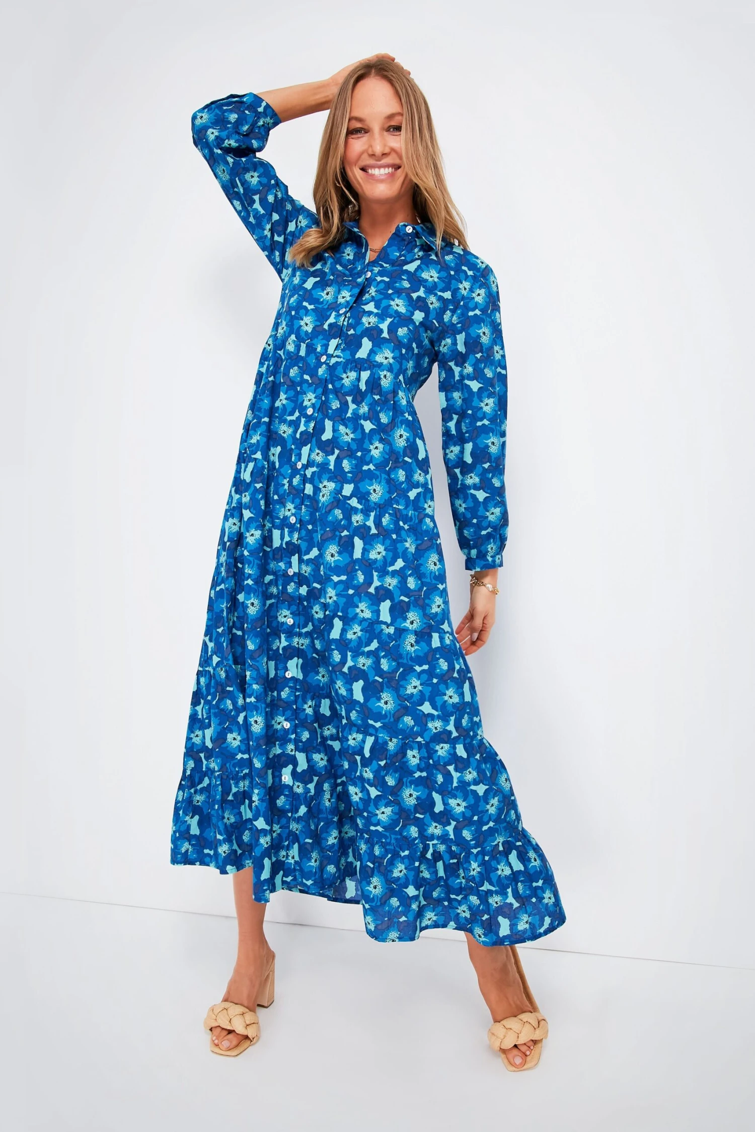 Blue Jacinta Jinette Dress
