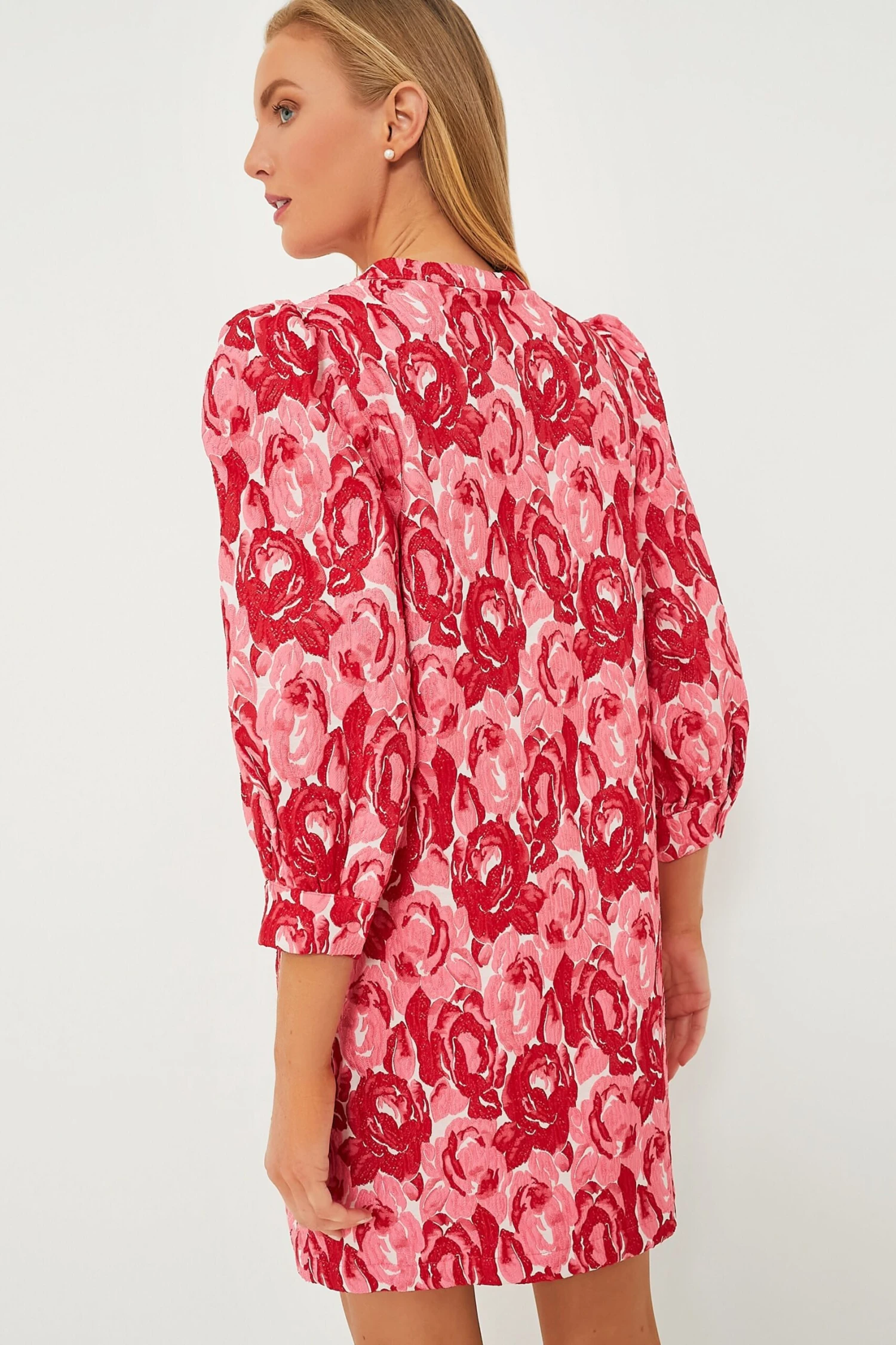 Rose Jacquard Samantha Dress - Image 4