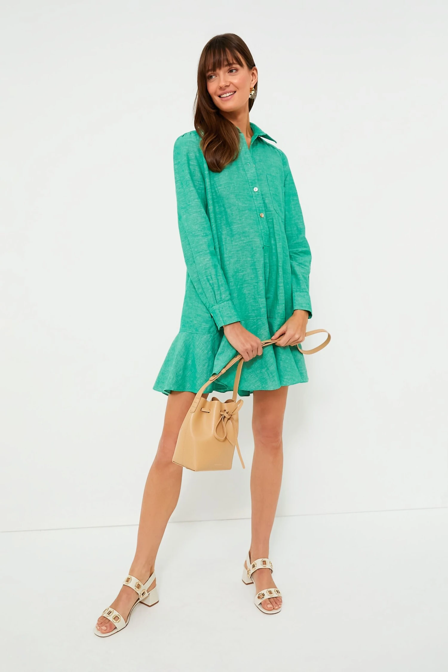 Sea Green Callahan Shirt Dress - Image 7