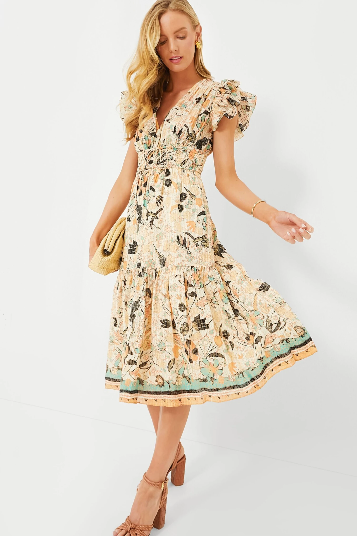 ULLA JOHNSON Pearl Flora Angelica Dress - Image 2