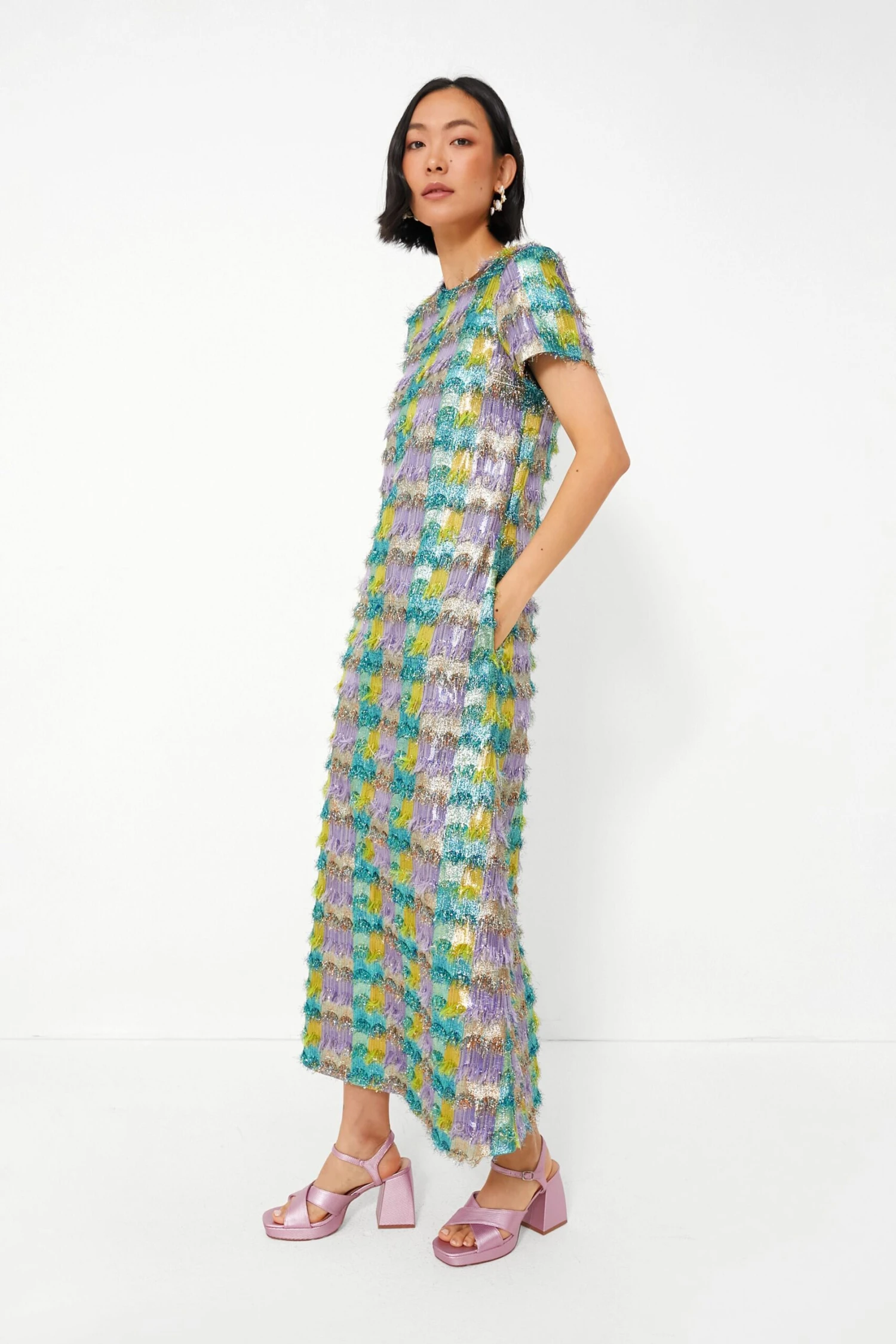 Jacquard Pharaoh Swing Dress - Image 3