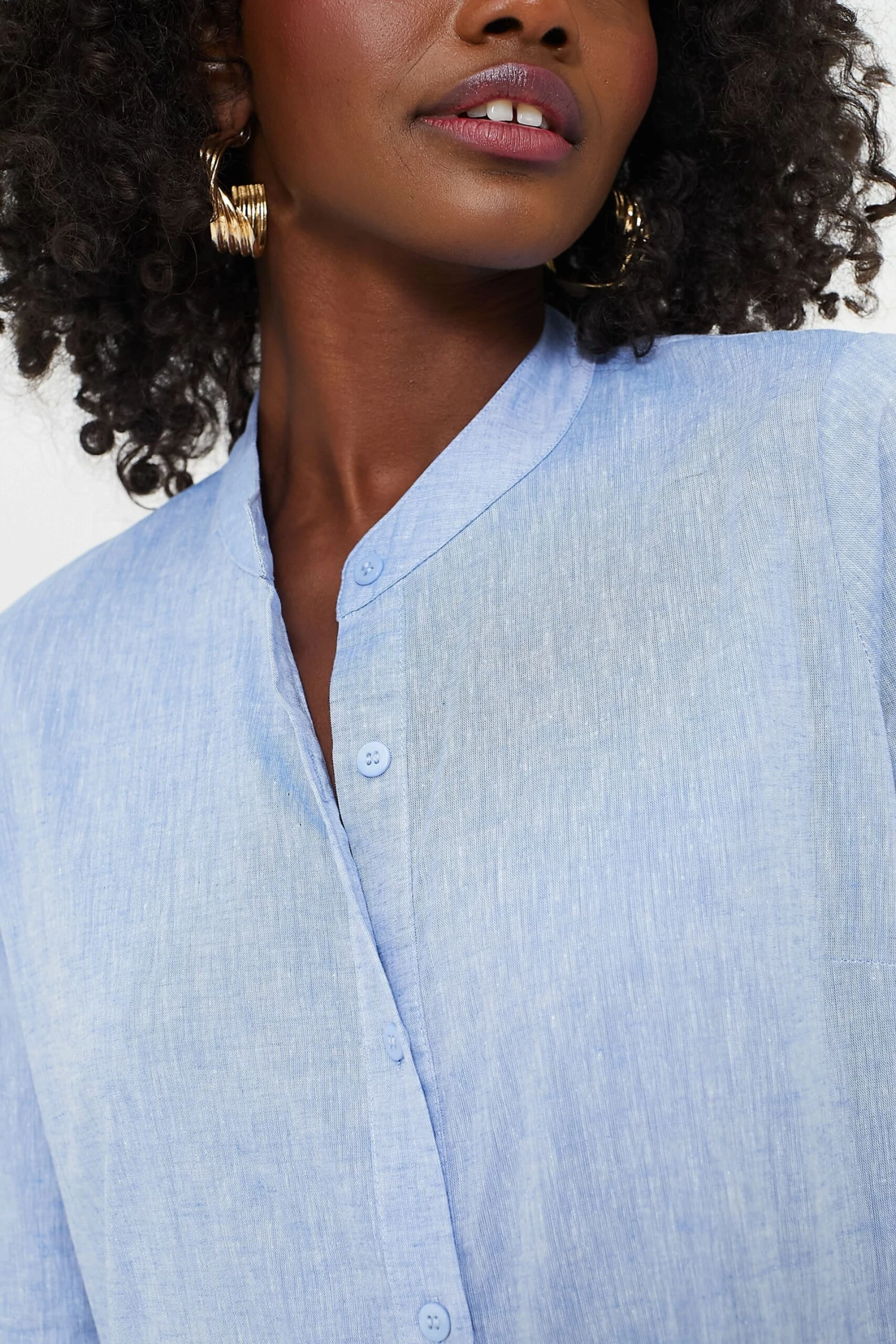 Chambray Linen Lydell Maxi Dress - Image 5
