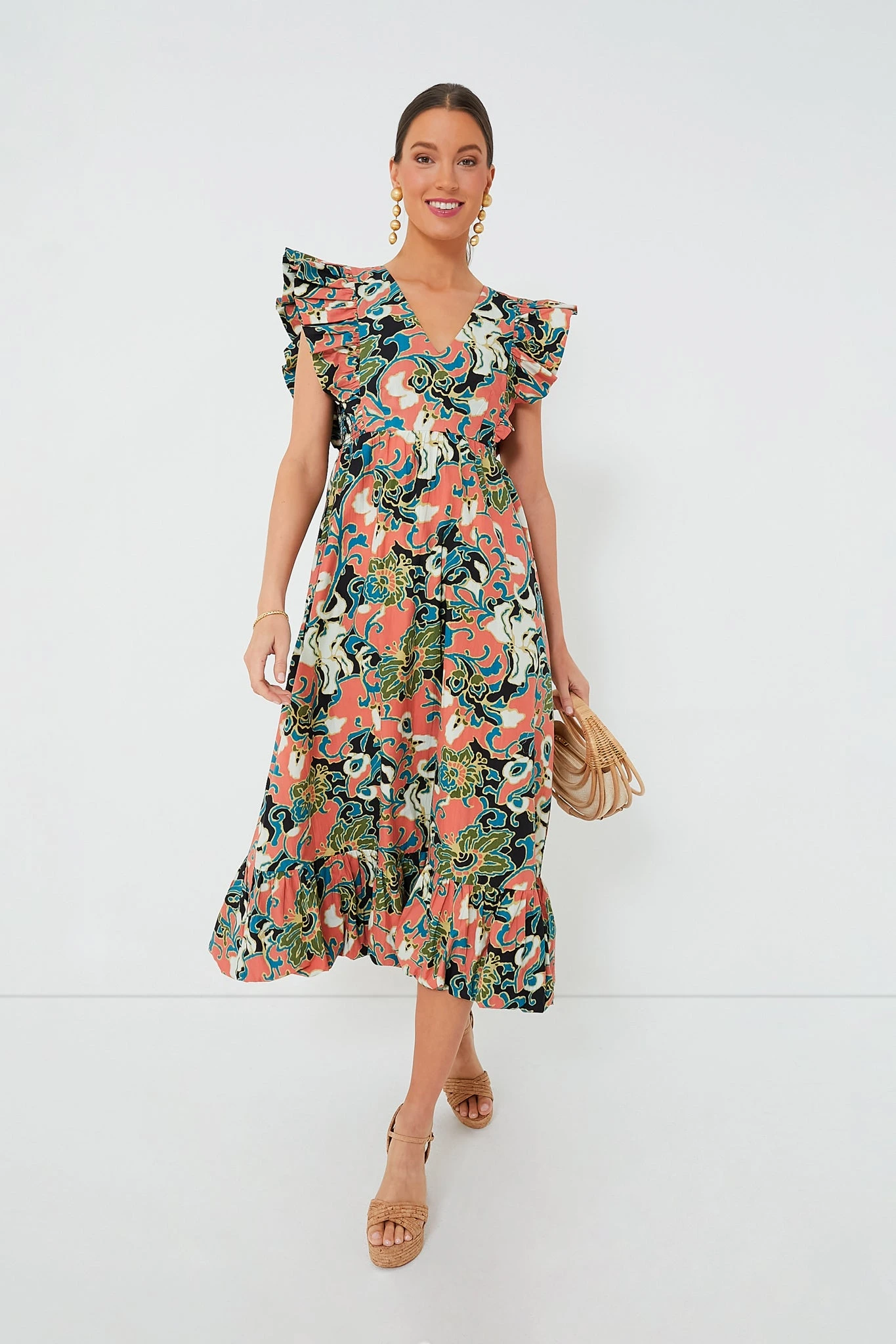 Gypsy Bloom Barbara Printed Midi Dress - Image 2