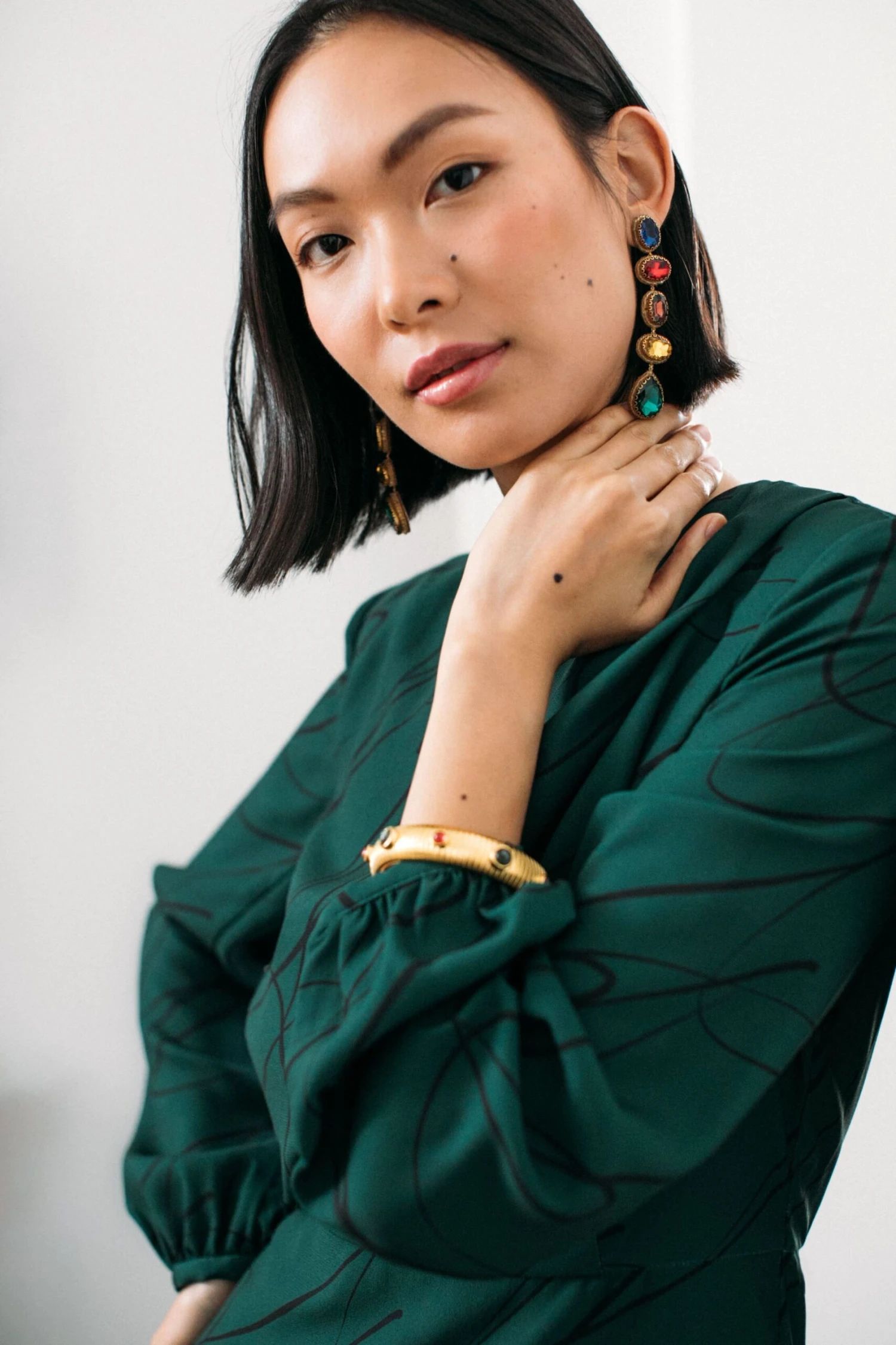 Pine Twombly Draped Macie Dress - Image 6