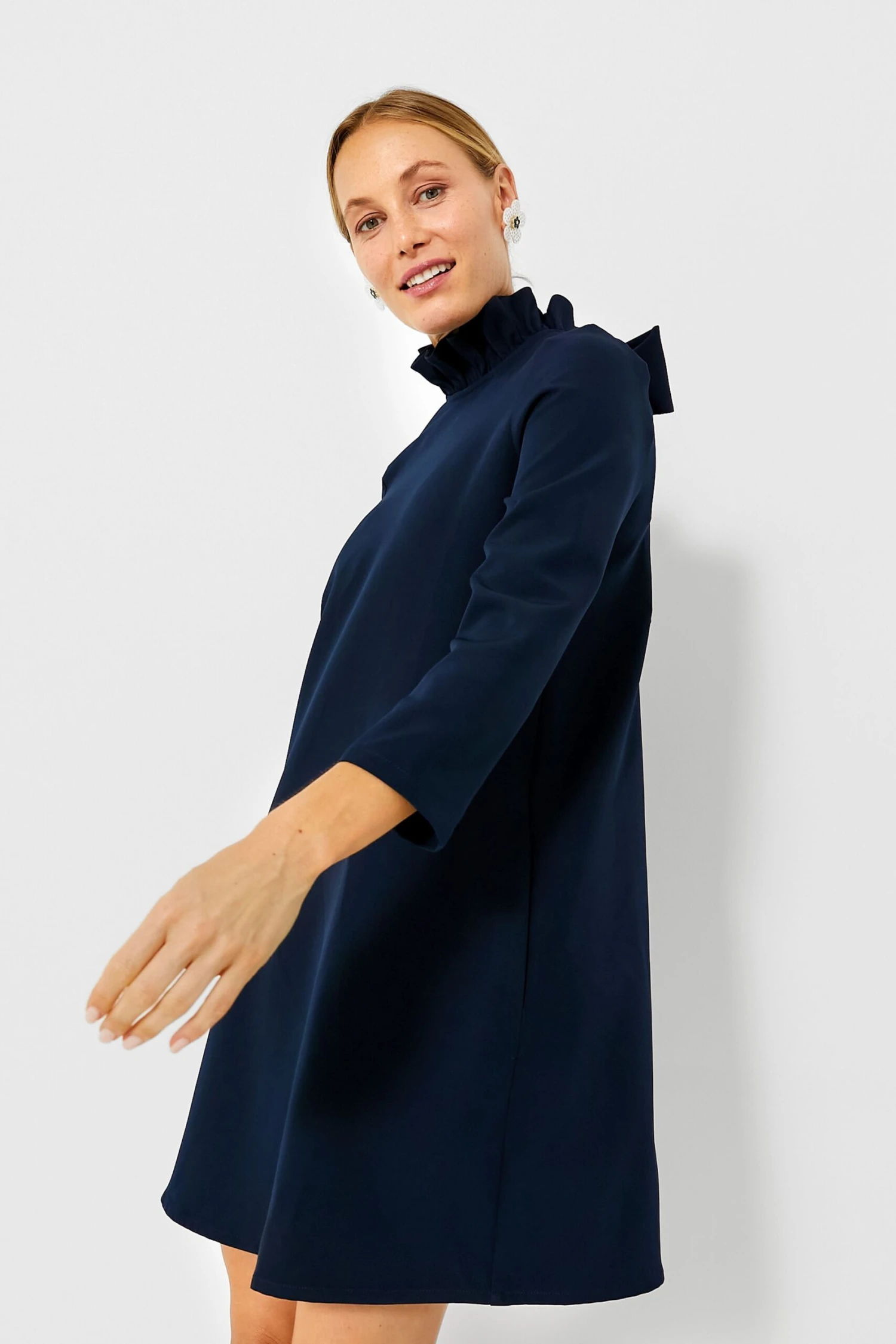 Navy Daphne Dress - Image 3