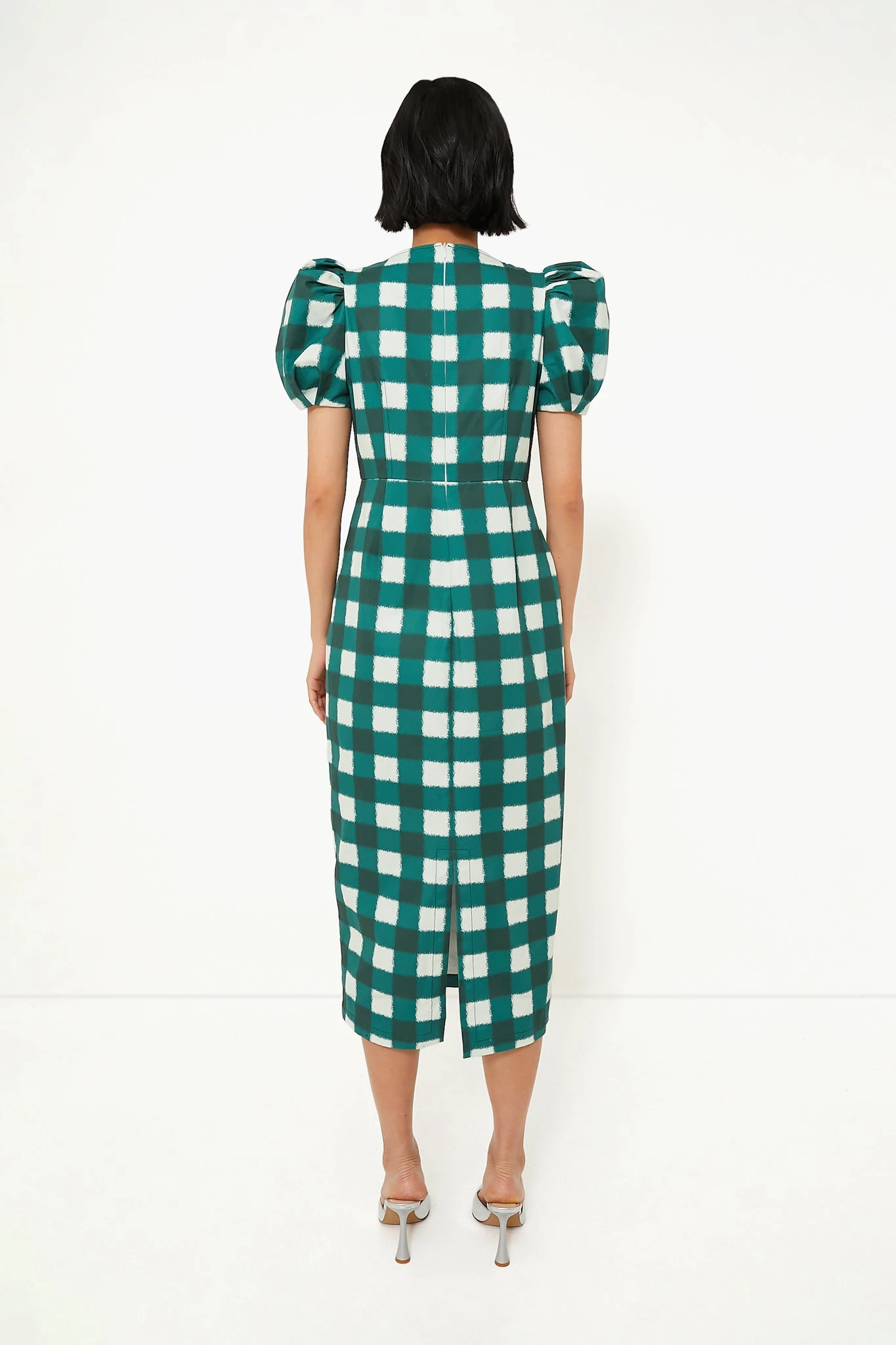 Juniper Warped Gingham Alexandra Dress - Image 4