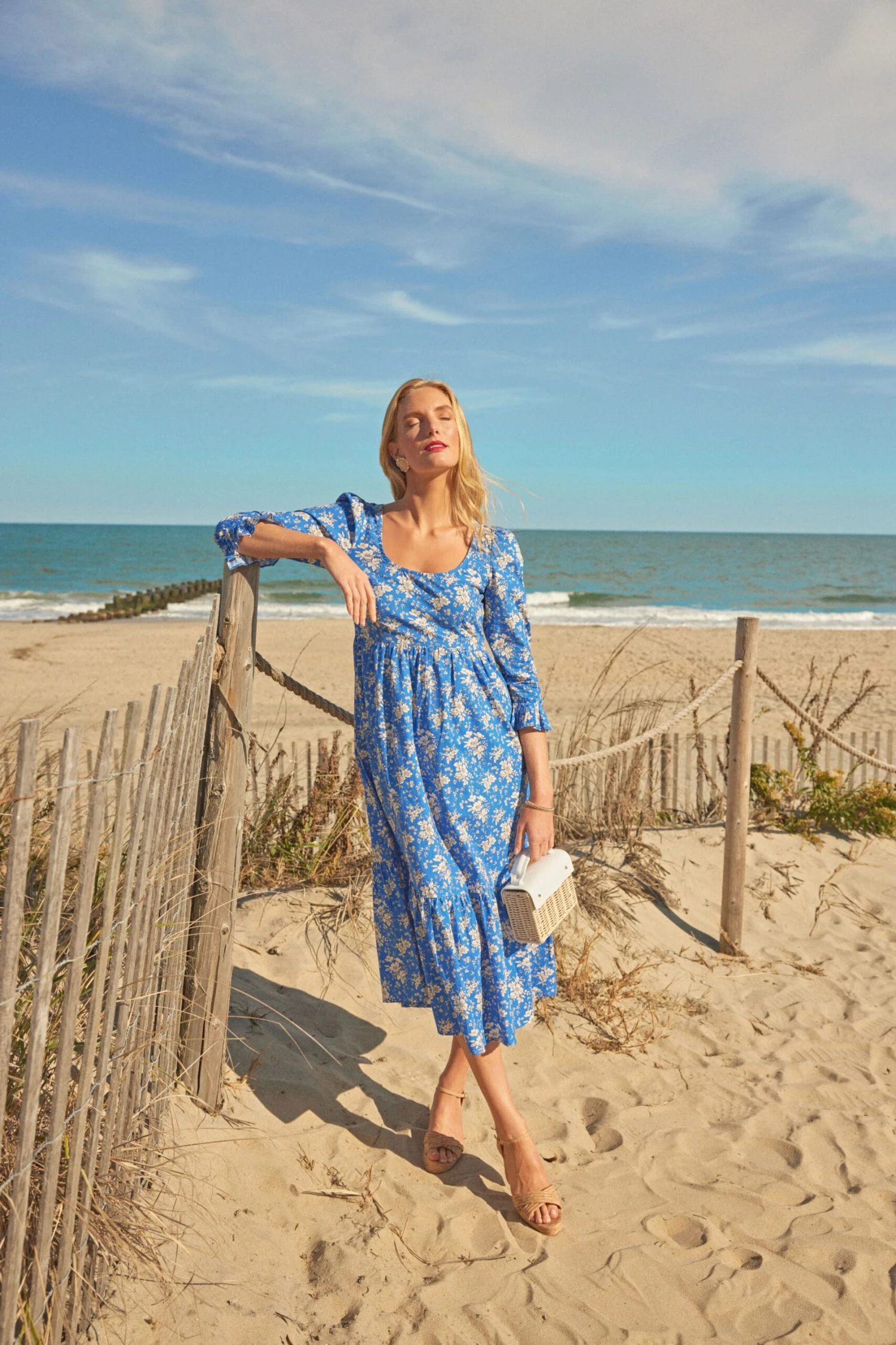 Royal Blue Bouquet Carys Dress - Image 6