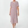 Americana Stripe Short Sleeve Gio Maxi Dress