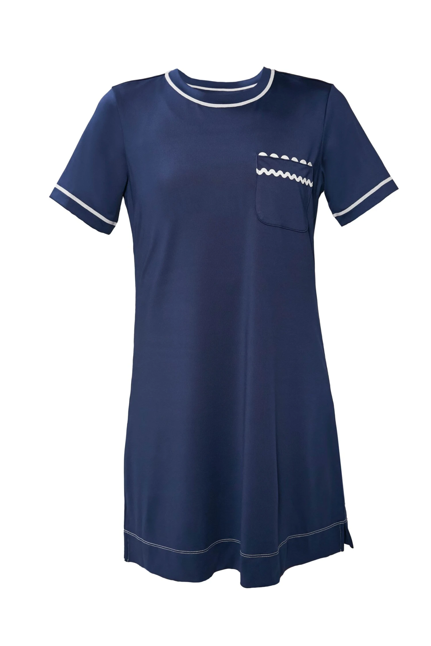 Navy And White Ric Rac Robin Sport Dress - Image 8