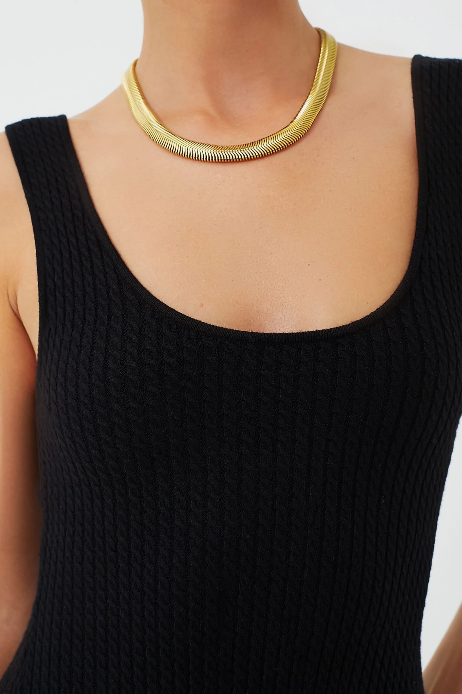 Black Scoop Sweater Midi Dress - Image 6