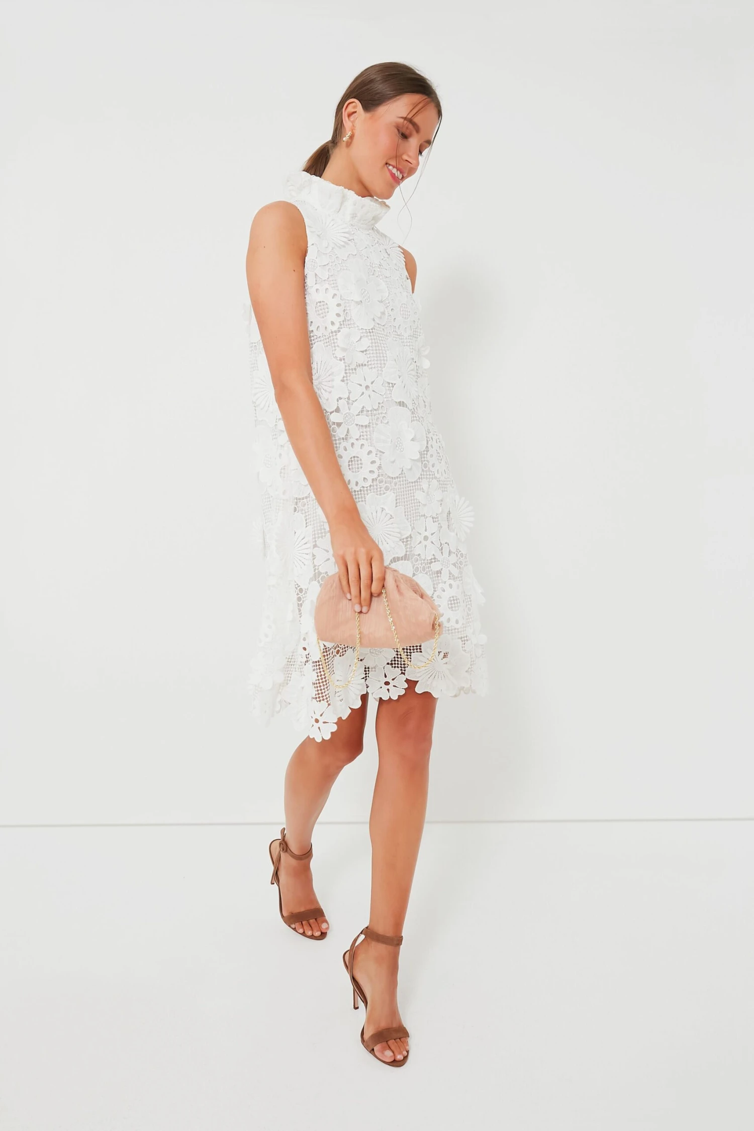 Blanc Guipure Lace Blythe Dress - Image 7