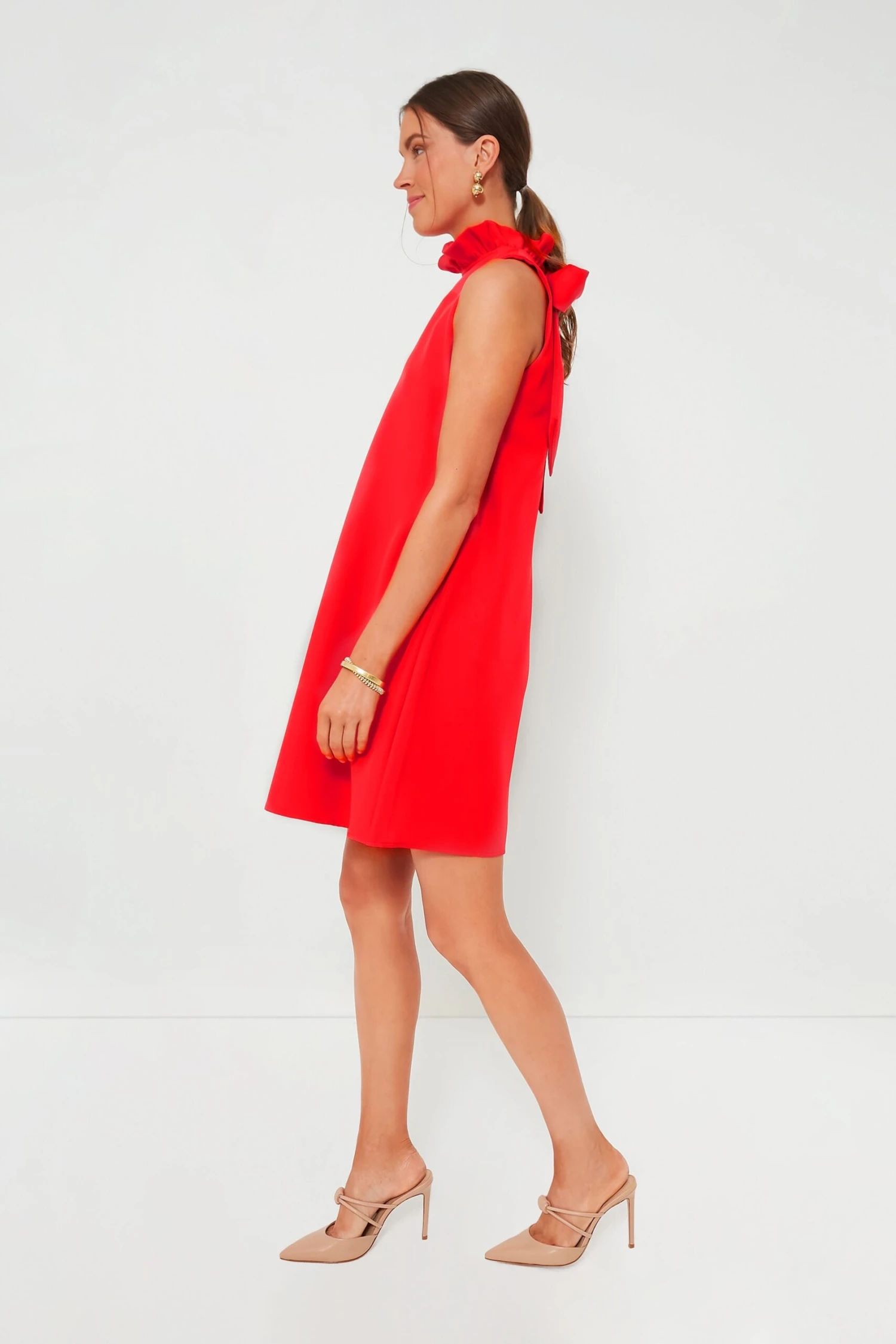 Poppy Red Blythe Dress - Image 3