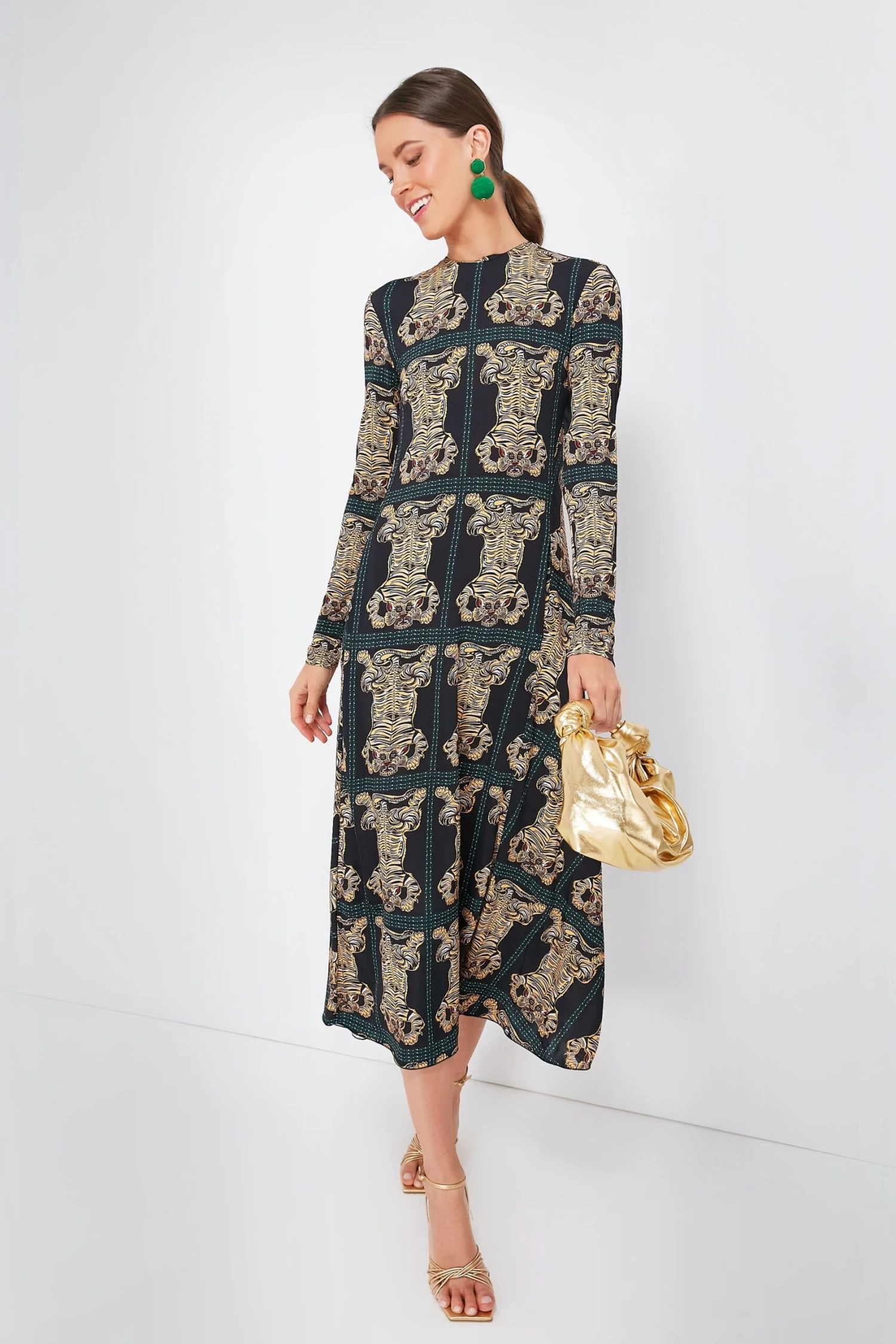 Tiger Tiles Black Drifter Dress - Image 2
