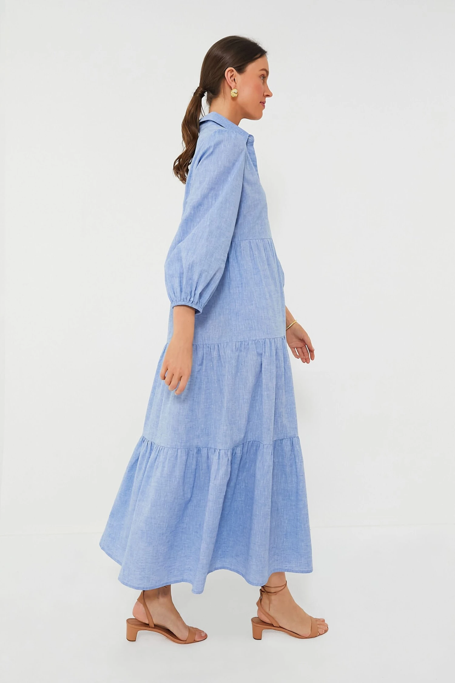 Chambray Mabel Maxi Dress - Image 3
