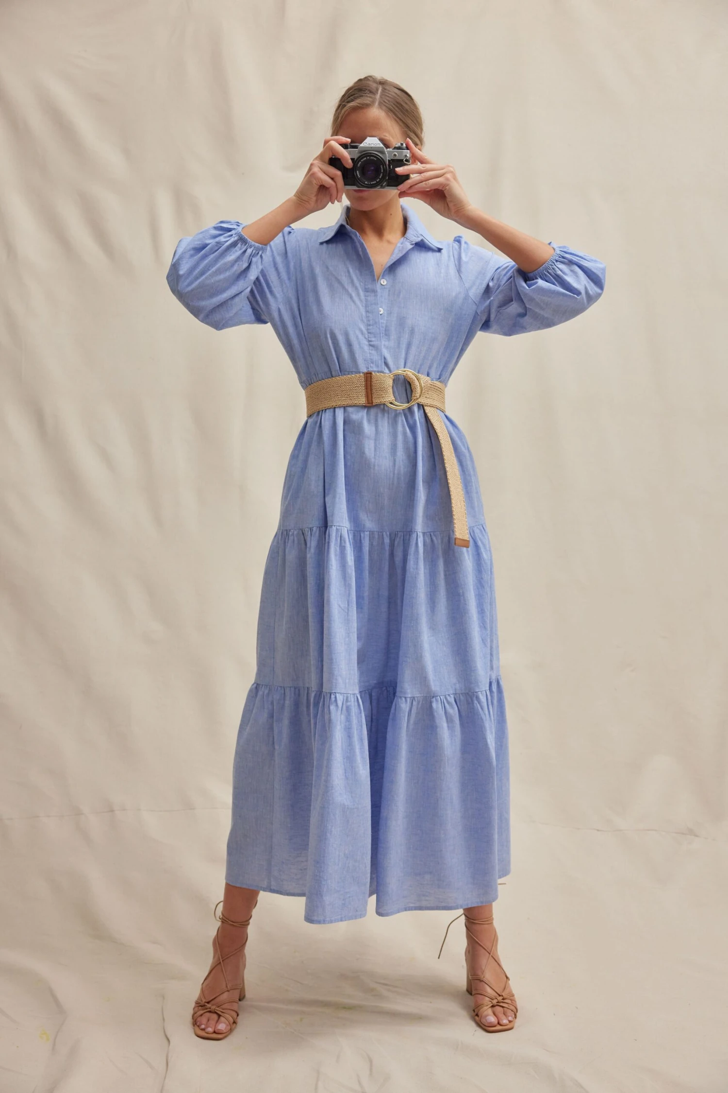 Chambray Mabel Maxi Dress - Image 2