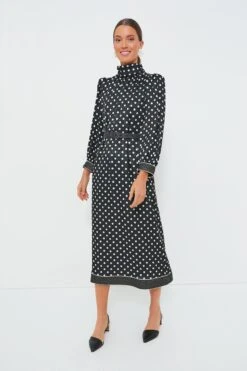 Black Polka Dot Faven Dress