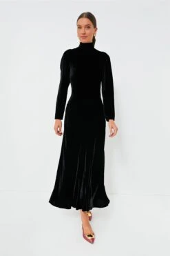 ULLA JOHNSON Noir Delphine Dress