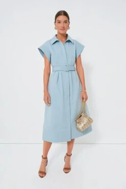 Slate Blue Chloe Dress