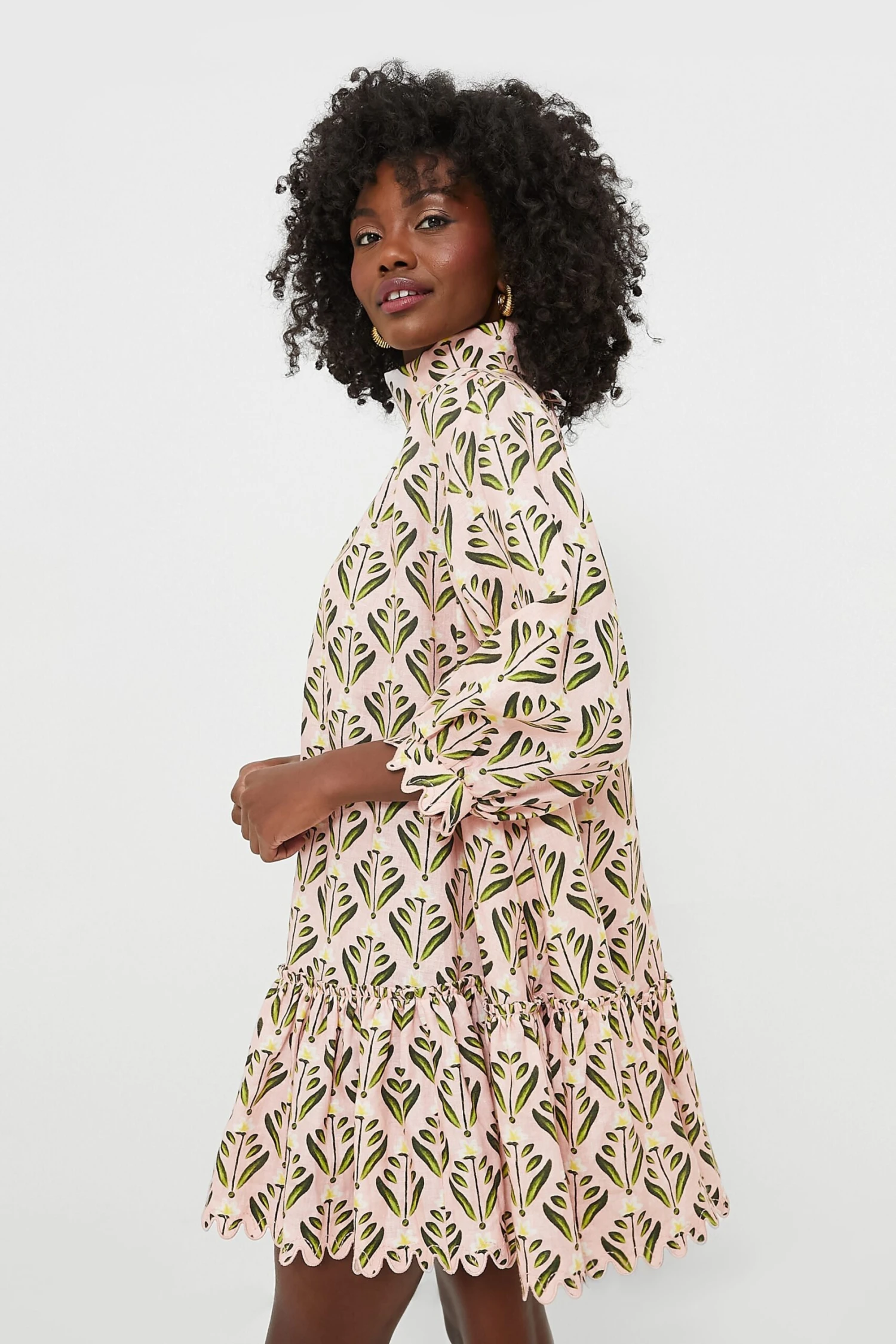 Exclusive Pink Hibisco Mini Dress - Image 3