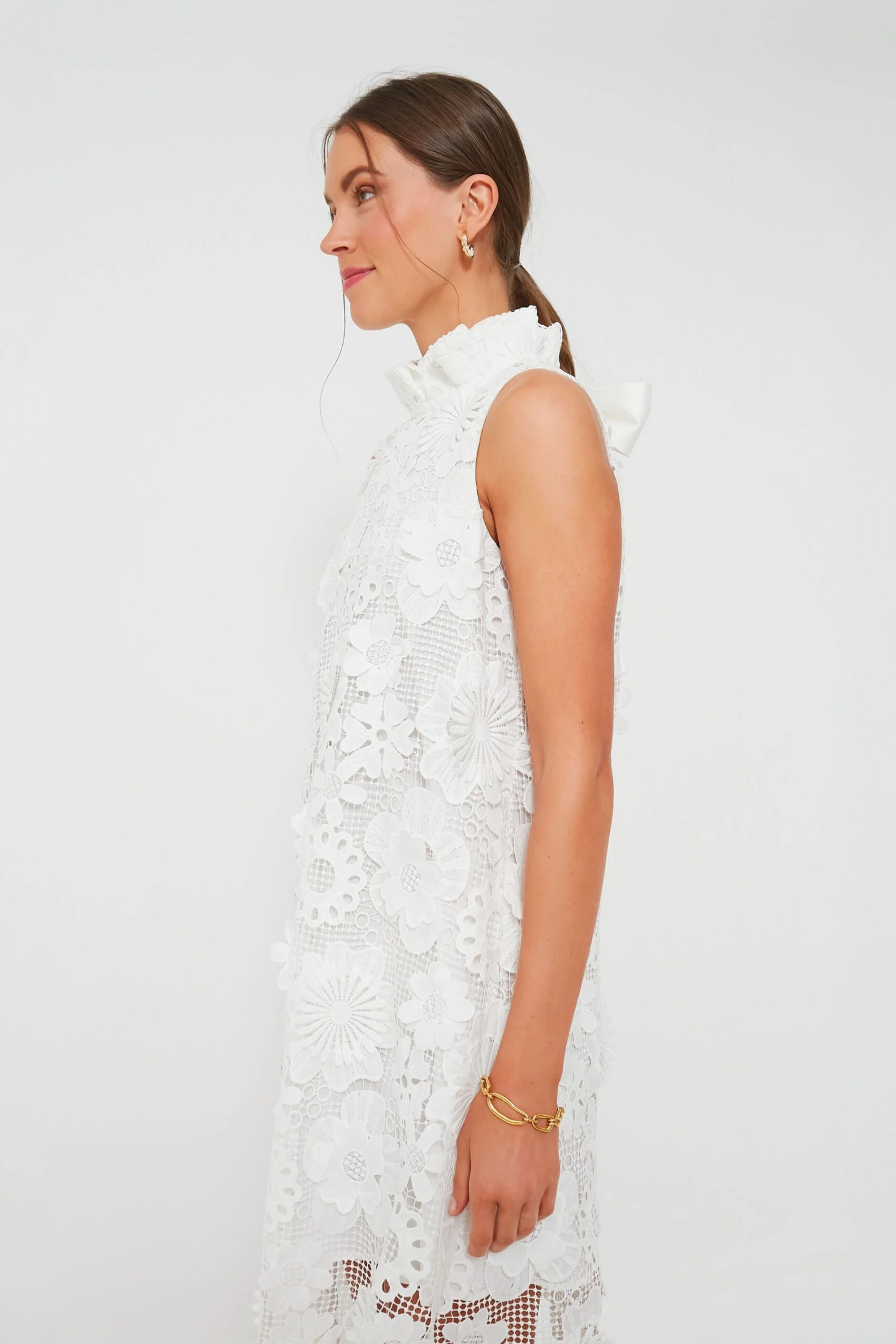 Blanc Guipure Lace Blythe Dress - Image 4