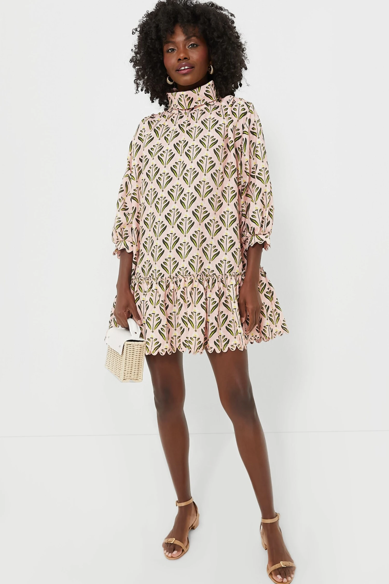 Exclusive Pink Hibisco Mini Dress - Image 6