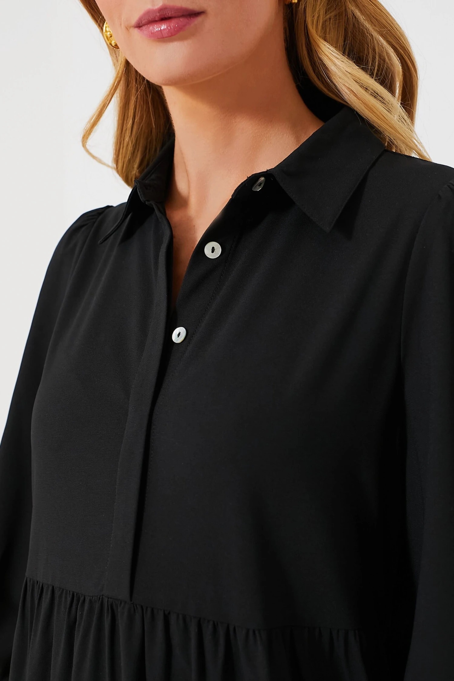 Black Crepe Mabel Maxi Dress - Image 5