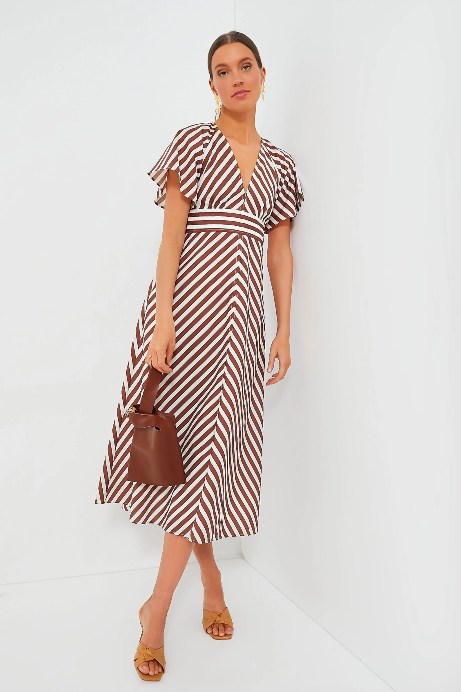Deep Spice Sorrento Stripe Tie Dress - Image 2