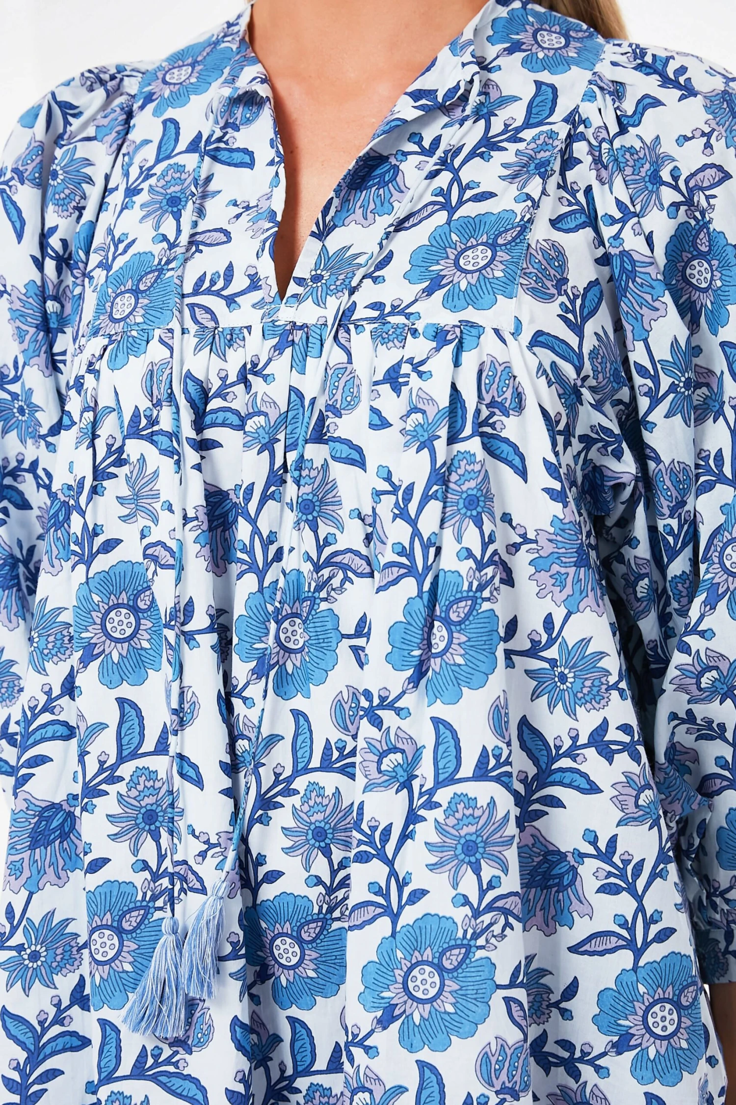 Blue Floral Daisy Dress - Image 5