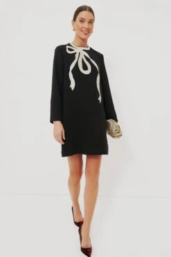 Black Bow Mini Jamie Dress