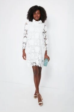 Blanc Guipure Lace Daphne Dress