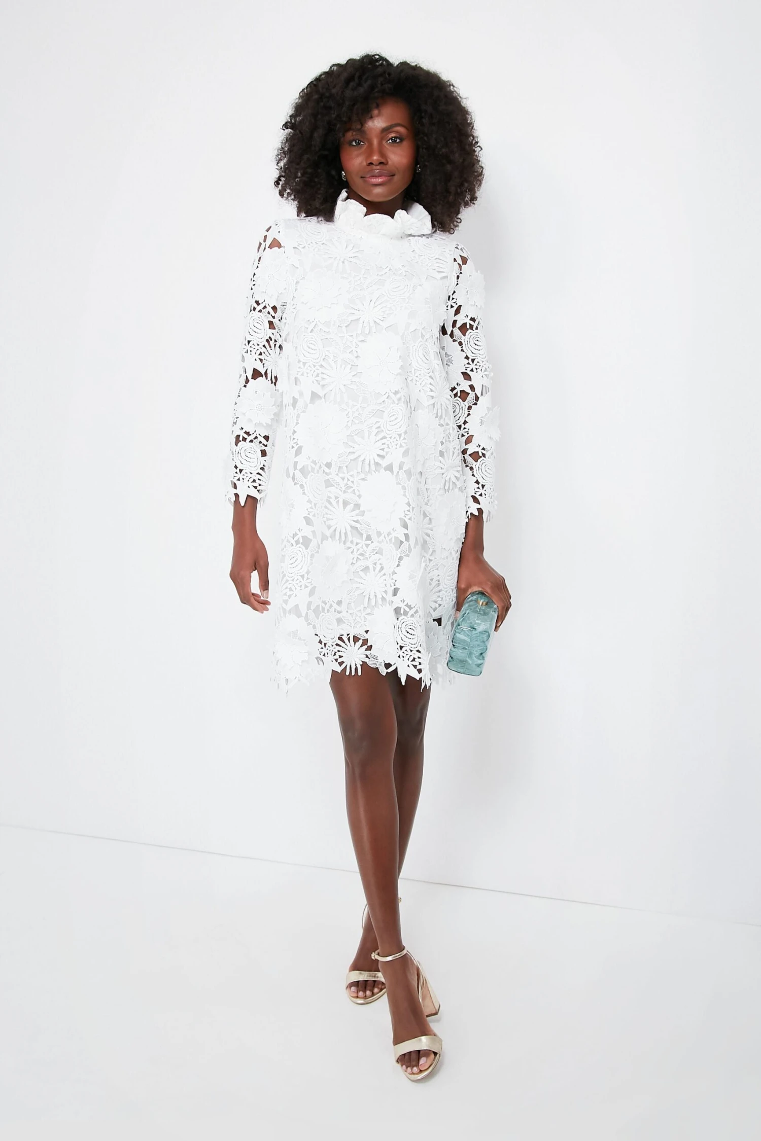 Blanc Guipure Lace Daphne Dress