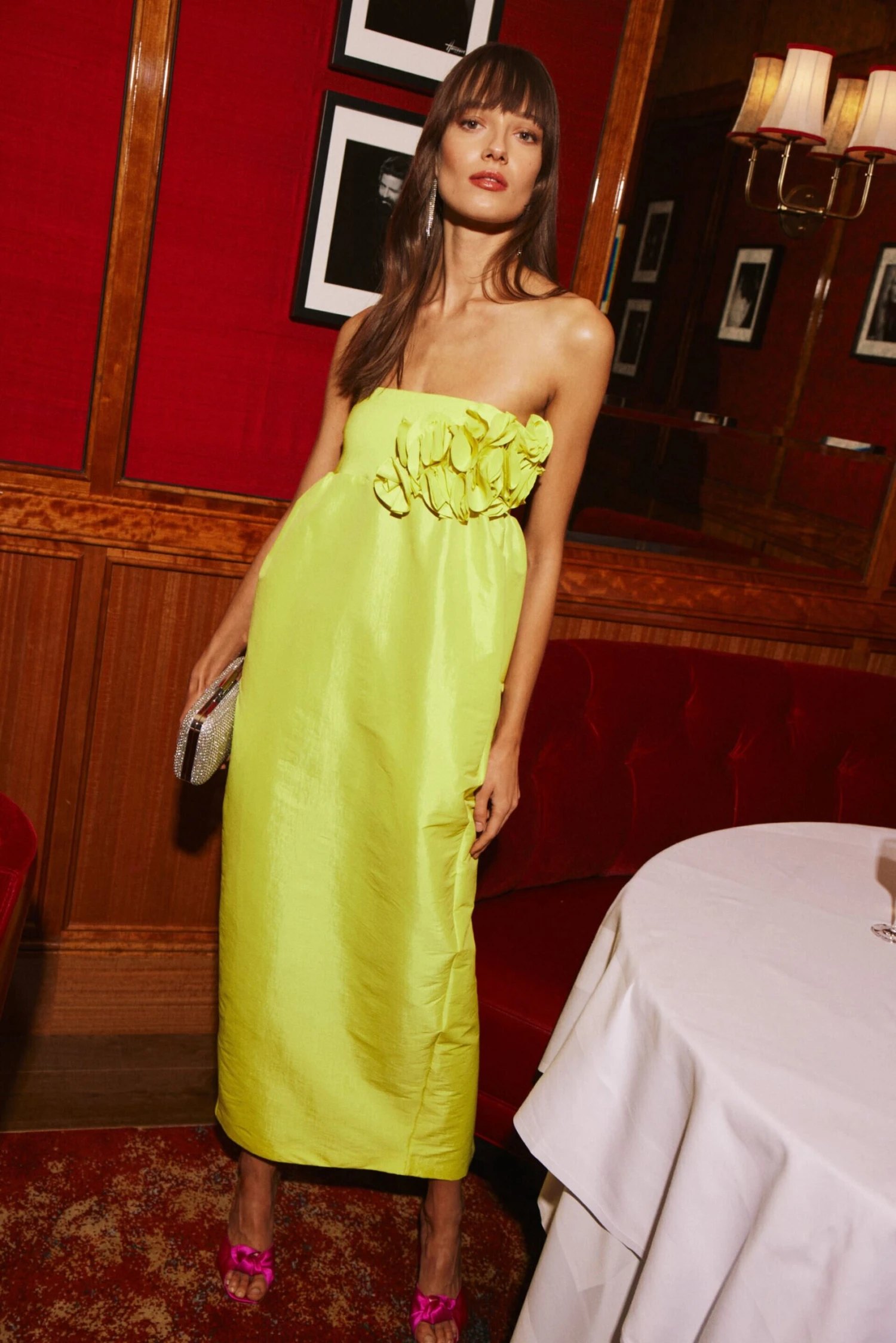 Neon Yellow Rosseta Dress - Image 6